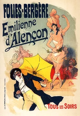 Emilienne d¥Alencon painting by Jules Cheret