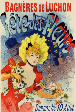 Fete Des Fleurs De Bagneres-De-Luchon Oil painting by Jules Cheret