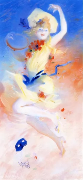 Joie de Vivre Oil painting by Jules Cheret