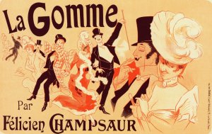 La Gomme by Jules Cheret Oil Painting