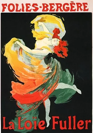 La Loie Fuller painting by Jules Cheret