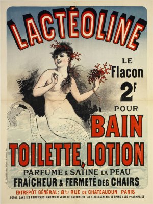 Lacteoline,Bain Toilette, Lotion by Jules Cheret Oil Painting