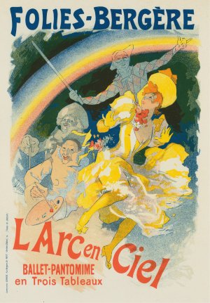 L'arc-En-Ciel by Jules Cheret Oil Painting