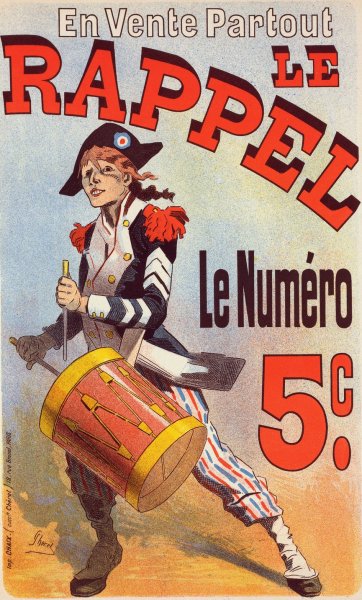 Le Rappel  by Jules Cheret - Hand-Painted Oil Painting Reproduction