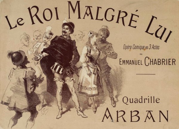 Le Roi Malgre Lui  by Jules Cheret - Hand-Painted Oil Painting Reproduction