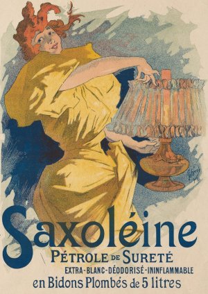 Les Maitres de L'Affiche, Pl. 13, Saxoleine by Jules Cheret Oil Painting