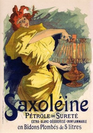 Les Saxoleine by Jules Cheret Oil Painting