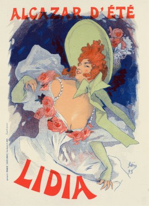 Lidia Oil painting by Jules Cheret