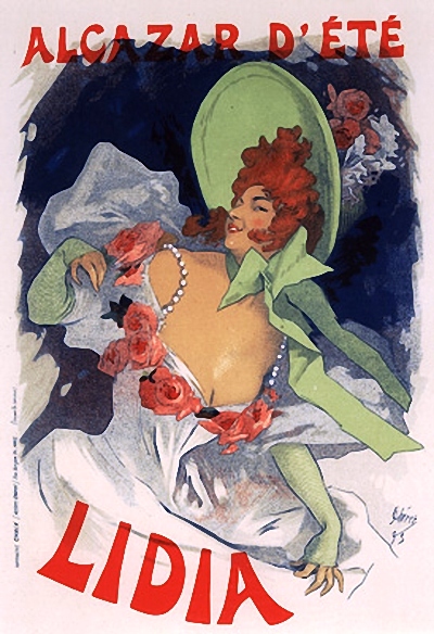 Lidia by Jules Cheret - Hand-Painted Oil Painting Reproduction
