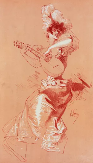 Maitres de l'Affiche by Jules Cheret Oil Painting