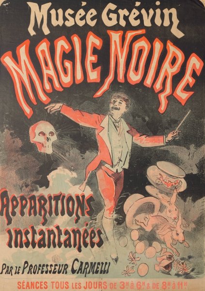 Musee Grevin, Black Magic  by Jules Cheret - Hand-Painted Oil Painting Reproduction