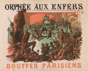 Orphee aux enfers, Bouffes Parisiens by Jules Cheret Oil Painting