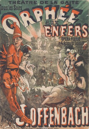Orphee aux enfers by Jules Cheret Oil Painting