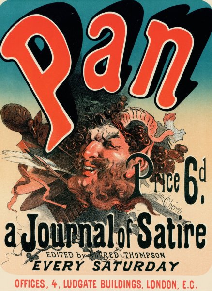 Pan  by Jules Cheret - Hand-Painted Oil Painting Reproduction
