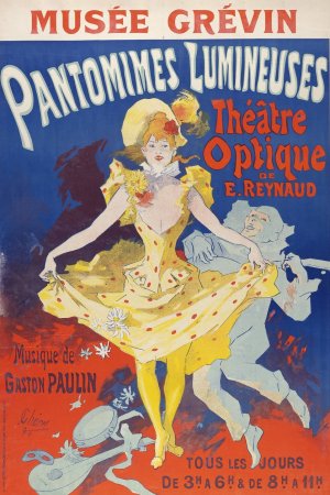 Pantomimes lumineuses by Jules Cheret Oil Painting