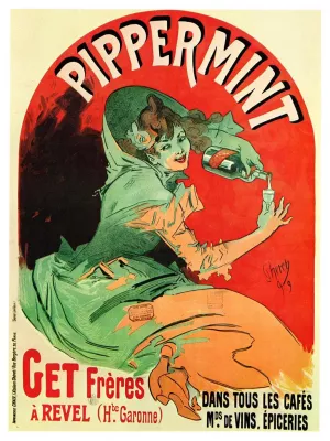 Pippermint painting by Jules Cheret
