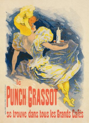 Punch Grassot by Jules Cheret Oil Painting