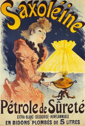 Saxoleine,Petrole De Surete by Jules Cheret Oil Painting