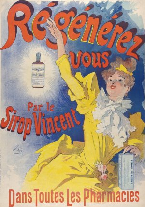 Sirop Vincent by Jules Cheret Oil Painting