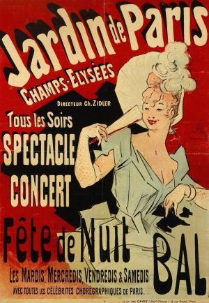 Tous Les Soirs Spectacle Concert by Jules Cheret Oil Painting