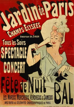 Tous Les Soirs Spectacle Concert Oil painting by Jules Cheret