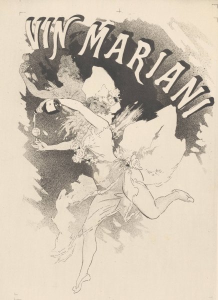Vin Mariani by Jules Cheret - Hand-Painted Oil Painting Reproduction