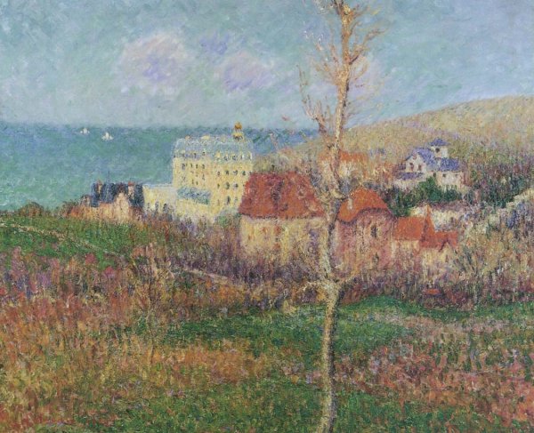 Main Product Photo of At the Coast of Normandy Painting by Gustave Loiseau