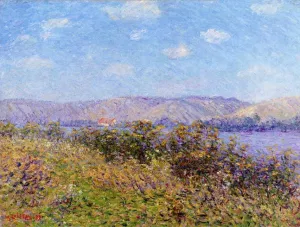 Banks of the Seine in Summer, Tournedos-sur-Seine by Gustave Loiseau Oil Painting