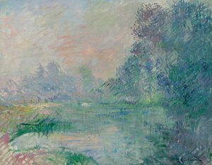 Bord De L'eure, Effet Du Matin by Gustave Loiseau Oil Painting