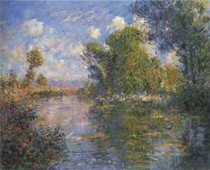 By the Eure River in Autumn by Gustave Loiseau Oil Painting