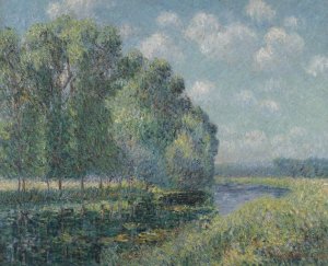By the Eure River in Spring Oil painting by Gustave Loiseau