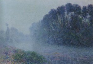 By the Eure River - Mist Effect Oil painting by Gustave Loiseau
