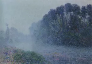 By the Eure River - Mist Effect painting by Gustave Loiseau