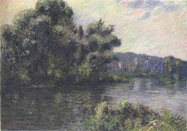 By the Eure River by Gustave Loiseau - Hand-Painted Oil Painting Reproduction