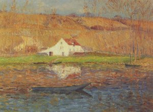 By the Loing River Oil painting by Gustave Loiseau