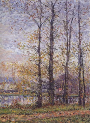 By the Oise at Precy by Gustave Loiseau - Oil Painting Reproduction