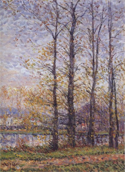 By the Oise at Precy by Gustave Loiseau - Hand-Painted Oil Painting Reproduction