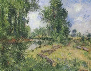 By the Orne River Near Caen by Gustave Loiseau - Oil Painting Reproduction