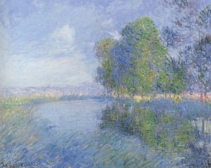 By the River in Autumn Oil painting by Gustave Loiseau