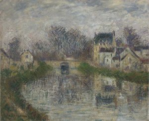Canal at Moret Oil painting by Gustave Loiseau