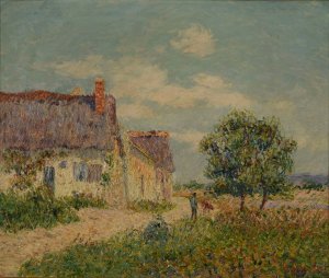 Chaumiere au Vandreuil by Gustave Loiseau Oil Painting
