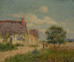 Chaumiere au Vandreuil Oil painting by Gustave Loiseau