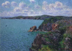 Cliffs at Cap Frehel by Gustave Loiseau - Oil Painting Reproduction
