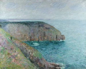 Cliffs at Cape Frehel Oil painting by Gustave Loiseau