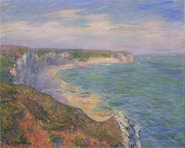Cliffs at Fecamp in Normandy by Gustave Loiseau - Hand-Painted Oil Painting Reproduction