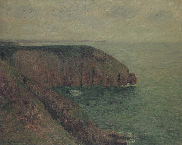 Cliffs at Fecamp by Gustave Loiseau - Hand-Painted Oil Painting Reproduction