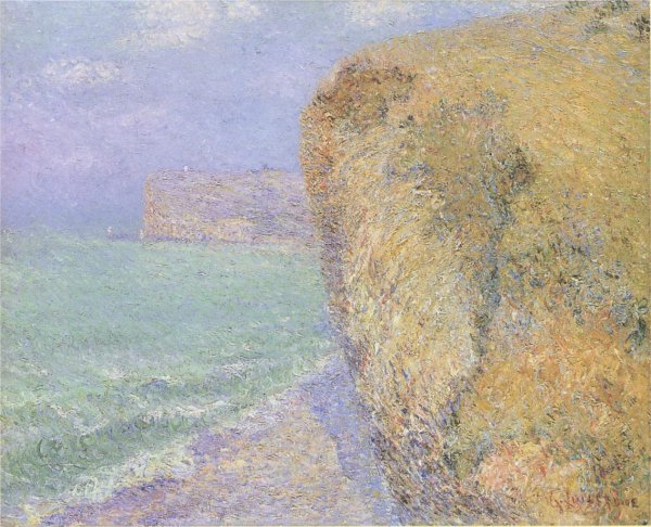 Cliffs at Grainval by Gustave Loiseau - Hand-Painted Oil Painting Reproduction