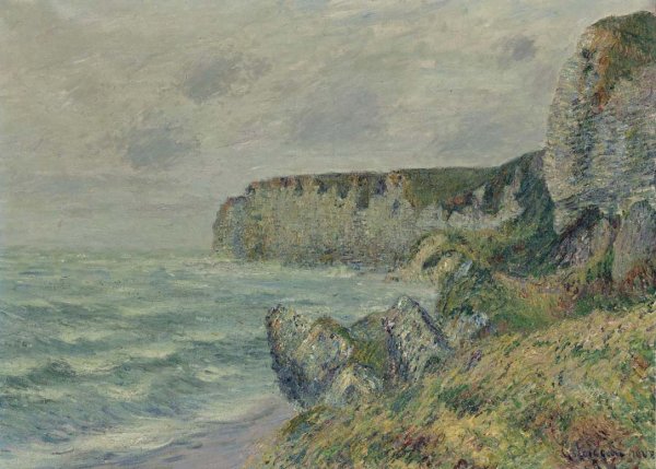Cliffs at Saint Jouin by Gustave Loiseau - Hand-Painted Oil Painting Reproduction