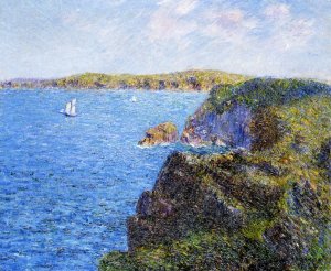 Cove at Sevignes, Cap Frehel Oil painting by Gustave Loiseau