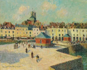 Dieppe, Le Quai De Carenage Oil painting by Gustave Loiseau